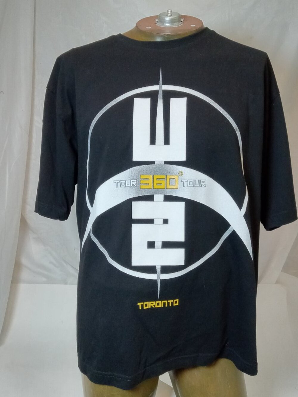 2011 U2 360 Degrees Tour T Shirt Sz XL Band Tee Indie Bono Y2K Toronto Canada
